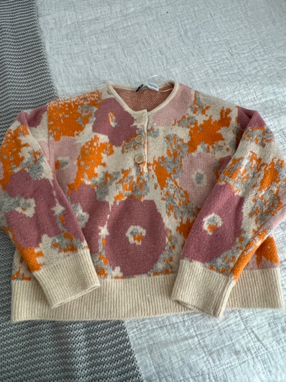 Zara floral sweater